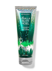Vanilla Bean Noel body cream smooths skin with rich vanilla warmth.