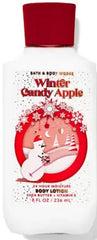 Bath & Body Works Wrapped in Sugar Soft Marshmallow lotion bottle, 8 oz, for 16 hours of moisture.