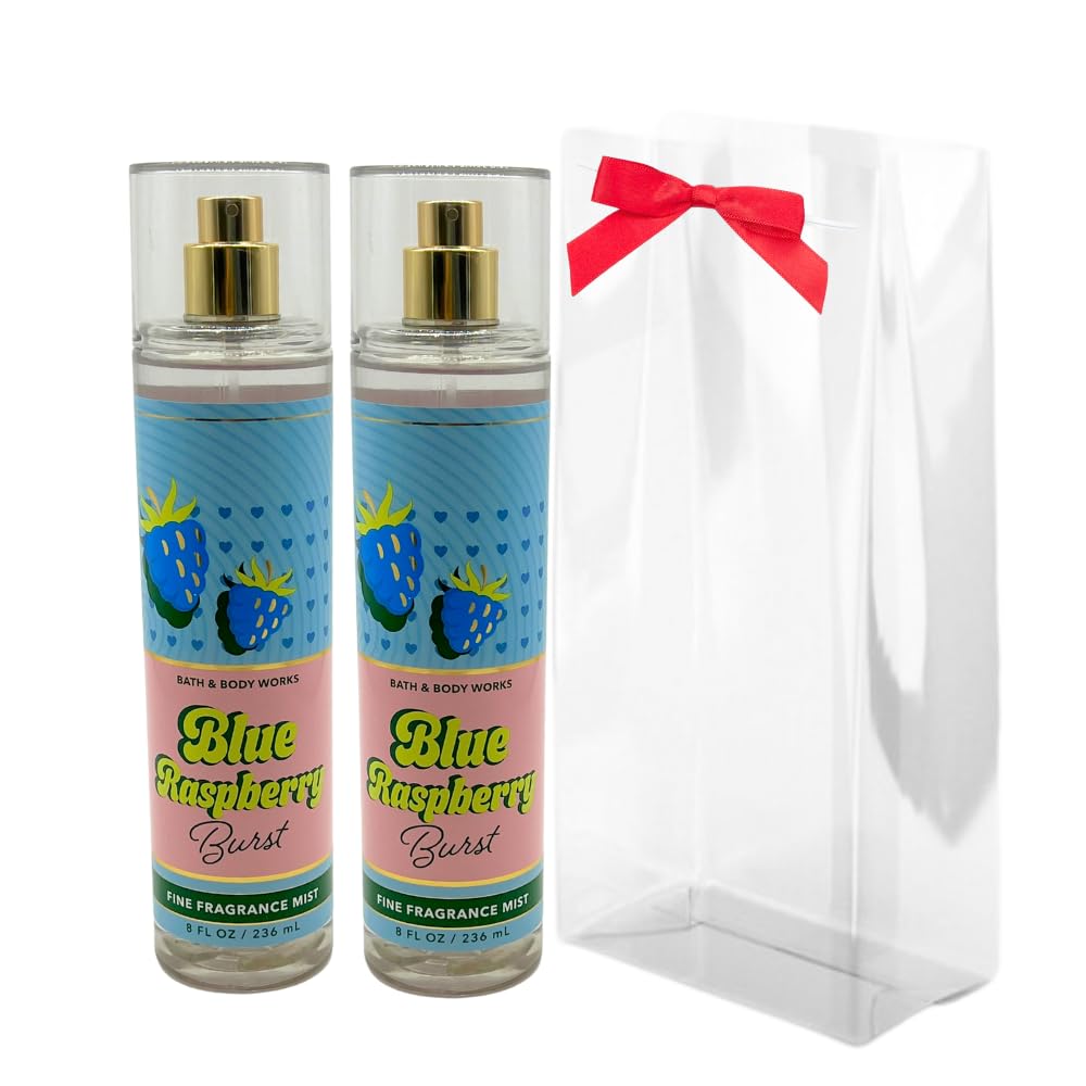 Bath & Body Works Blue Raspberry Burst mist bottle, fresh fruity aroma for everyday wear
