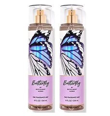 Bath & Body Works Butterfly body spray duo provides a light, refreshing fragrance for daily wear.
