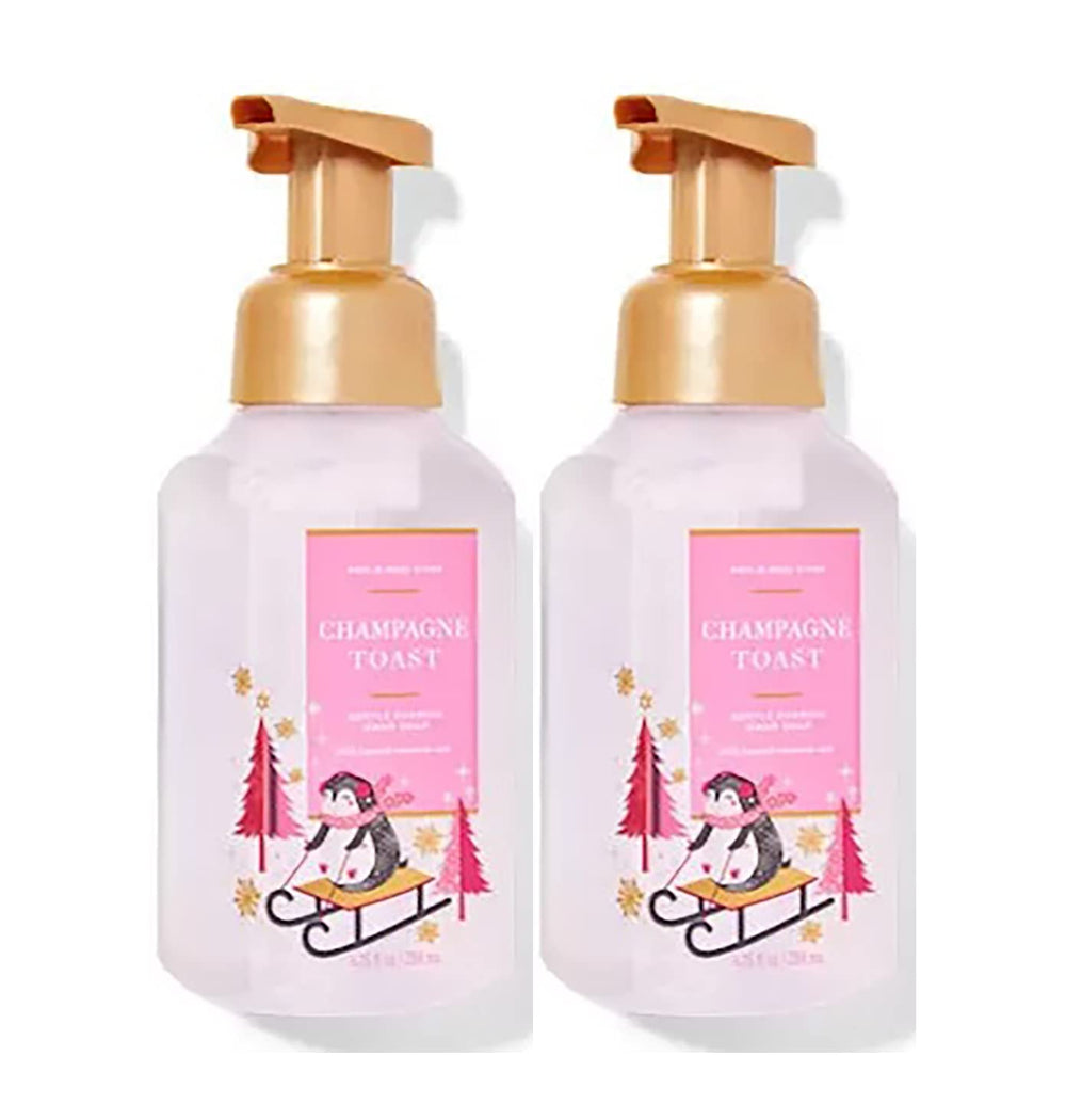 Bath & Body Works Champagne Toast bottle front, refreshing foam for everyday handwashing