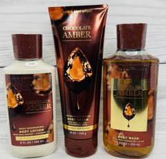 Bath & Body Works Chocolate Amber Lotion tube for nourishing daily hydration.