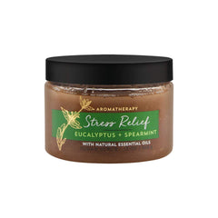 Bath and Body Works Eucalyptus Spearmint Sugar Scrub packaging supports a soothing shower routine