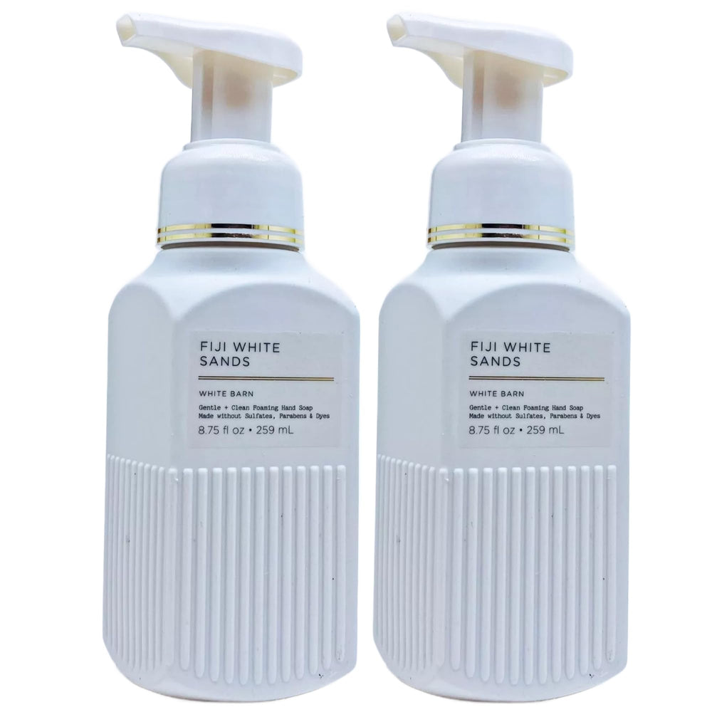 Bath & Body Works Fiji White Sands foam bottle delivers tropical hand cleansing.