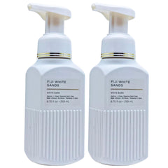 Bath & Body Works Fiji White Sands foam lather close-up shows gentle cleansing with aloe.