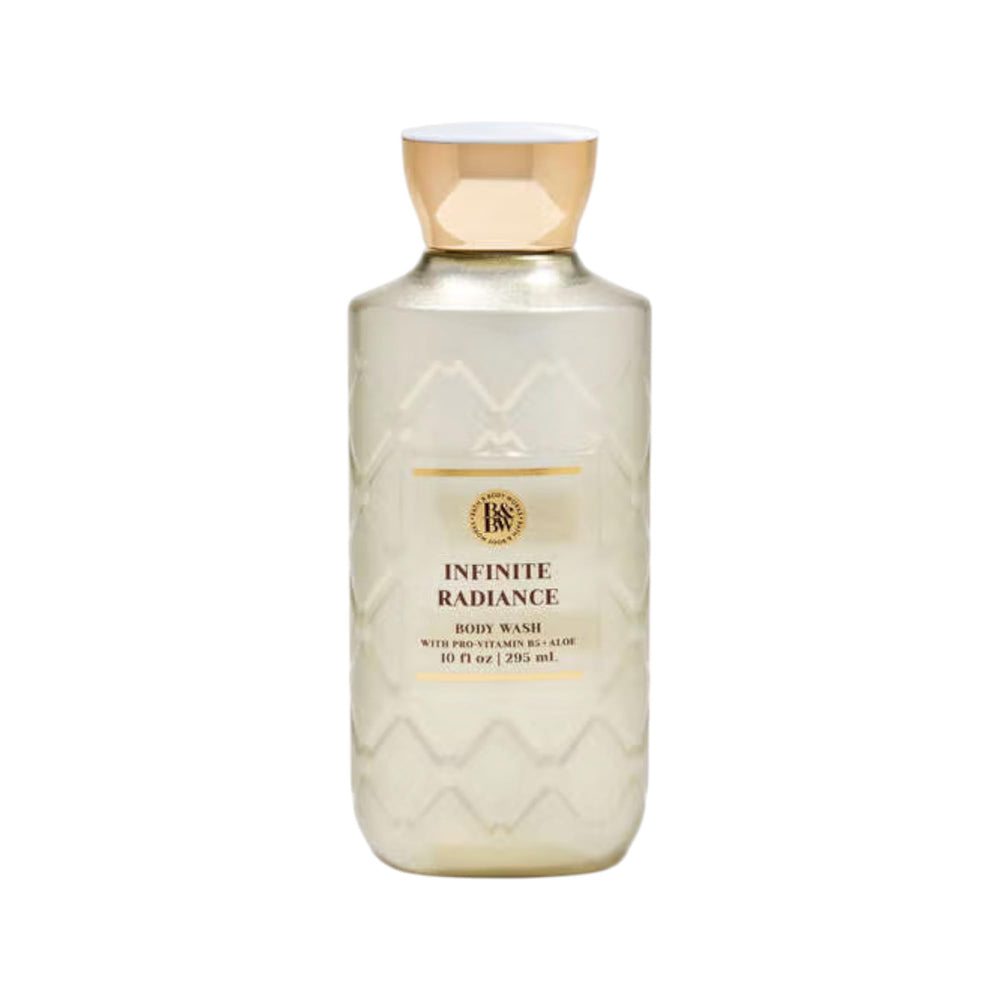 Bath and Body Works Infinite Radiance Shower Gel bottle for a luxurious daily cleanse with lasting fragrance