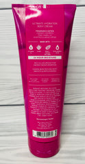 Bath & Body Works Perfect in Pink label close-up emphasizes cherry camellia scent.