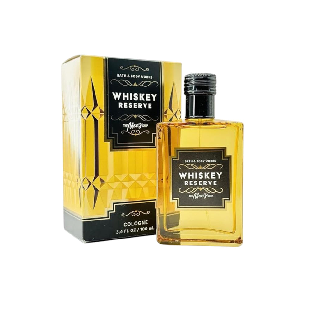 Bath & Body Works Whiskey Reserve bottle-front, ideal for daily wear with a confident, long-lasting fragrance.