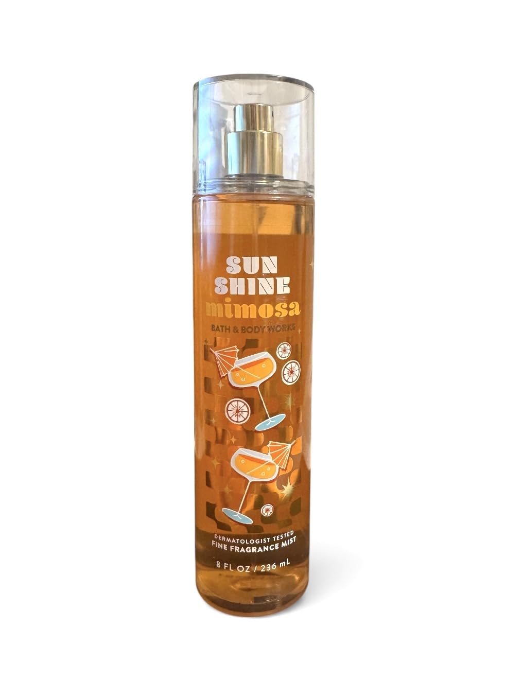 Bath and Body Works Sunshine Mimosa fragrance mist bottle for daily wear.
