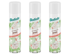Batiste Bare dry shampoo bottle refreshing roots with light texture.