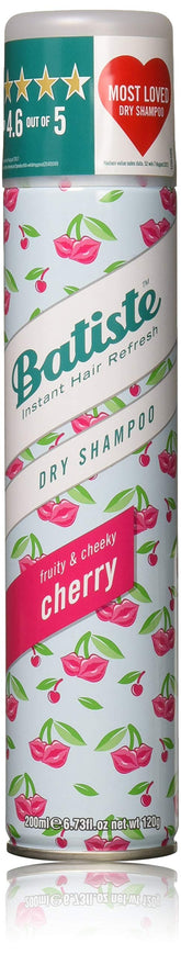 Batiste Dry Cherry bottle shown for quick refresh between washes.