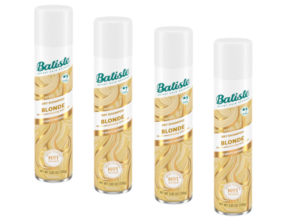Batiste Brilliant Blonde bottle front view with tinted formula.