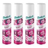 Batiste Dry Shampoo Blush bottle refreshes roots and boosts volume between washes.