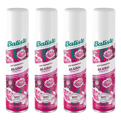 Batiste Dry Shampoo Blush bottle refreshes roots and boosts volume between washes.