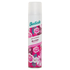 Batiste Dry Shampoo Blush spray nozzle demonstrates easy application for instant refresh.