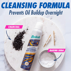 Charcoal ingredient highlight on the bottle emphasizing impurity removal