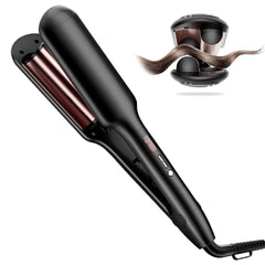BAUTIA double-barrel curling iron wand for quick, versatile waves on short hair.