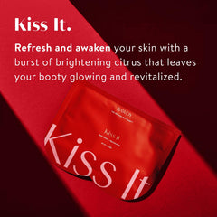 BAWDY Kiss It Citrus Butt Mask application on clean skin gives a citrus glow.
