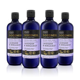 Baylis & Harding Goodness Sleep bottle front with lavender and bergamot label