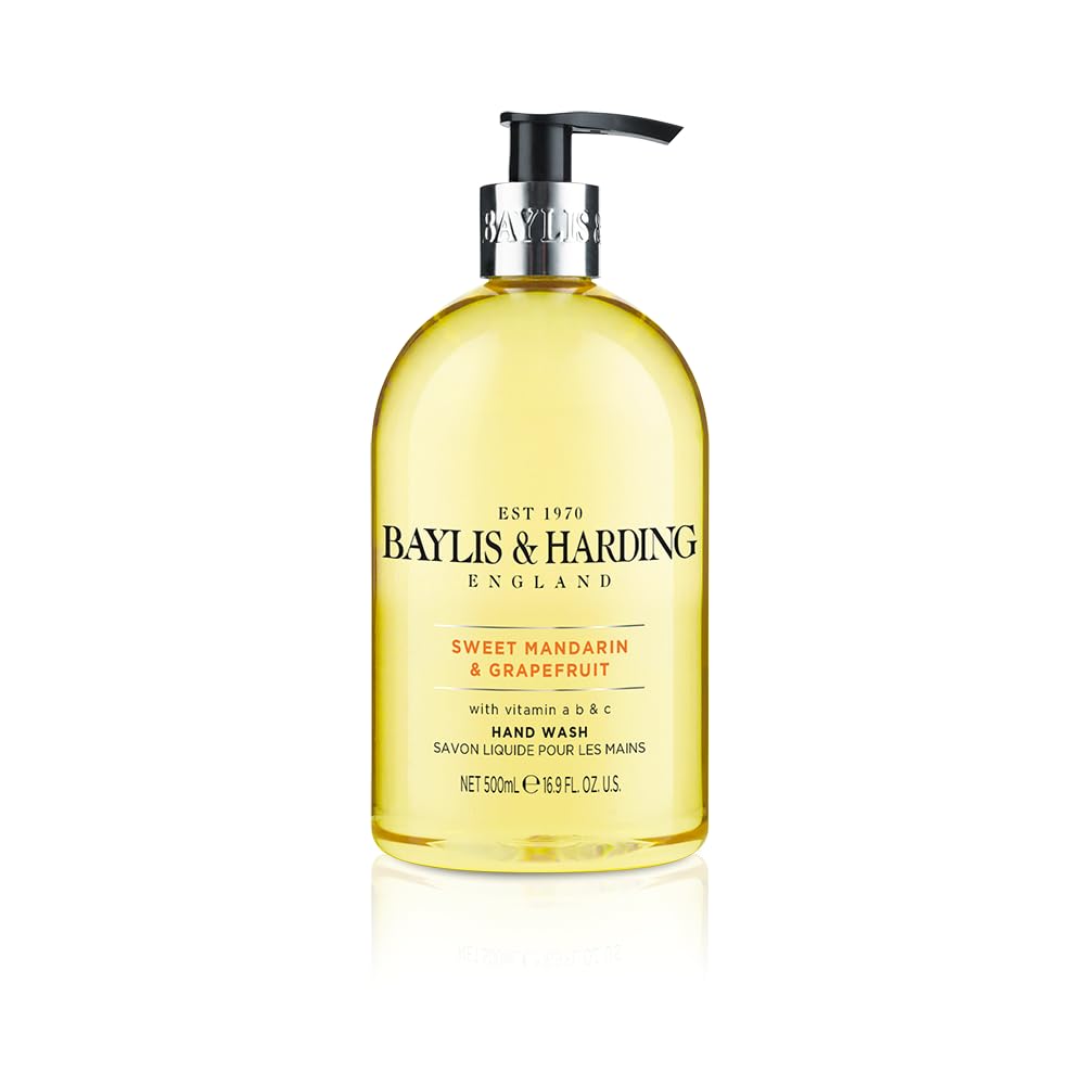 Baylis and Harding Sweet Mandarin and Grapefruit hand soap with dispenser for daily use