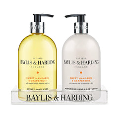 Baylis & Harding Sweet Mandarin & Grapefruit hand wash bottle, refreshing scent for daily use.