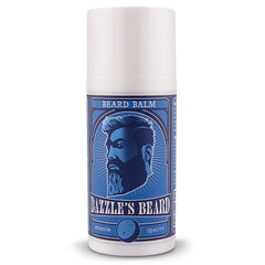 Bazzle's Beard Balm packaging shows premium design for easy storage and display