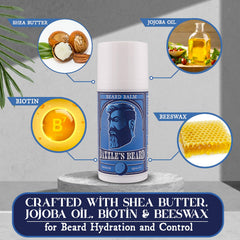 Soft texture beard after applying Bazzle's Balm for a tidy, comfortable feel