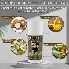 Fragrance-free formula ideal for sensitive skin and fragrance-free tattoo care.
