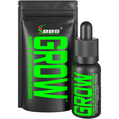 BBS Best Beard Stuff Grow bottle pour shows premium beard serum for nourishment