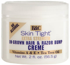 BC Footwear B&C Skin Tight Creme bottle for razor bumps and ingrown hair care