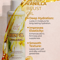 BE BEAUTIFUL EXTENSIONS body oil non-greasy finish leaves skin breathable.