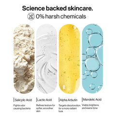 Be Bodywise aluminum-free label signaling clean, skin-friendly formula