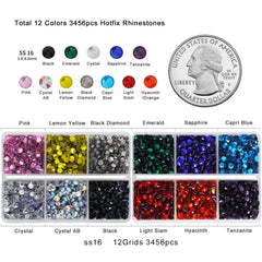 BEADSLAND 12-color rhinestones range for versatile decoration ideas.