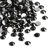 Beadsland 2880pcs flat-back black rhinestones for nails and crafts add sparkle.