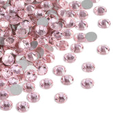 Beadsland 2880pcs rosy pink flatback rhinestones for nail art and crafts