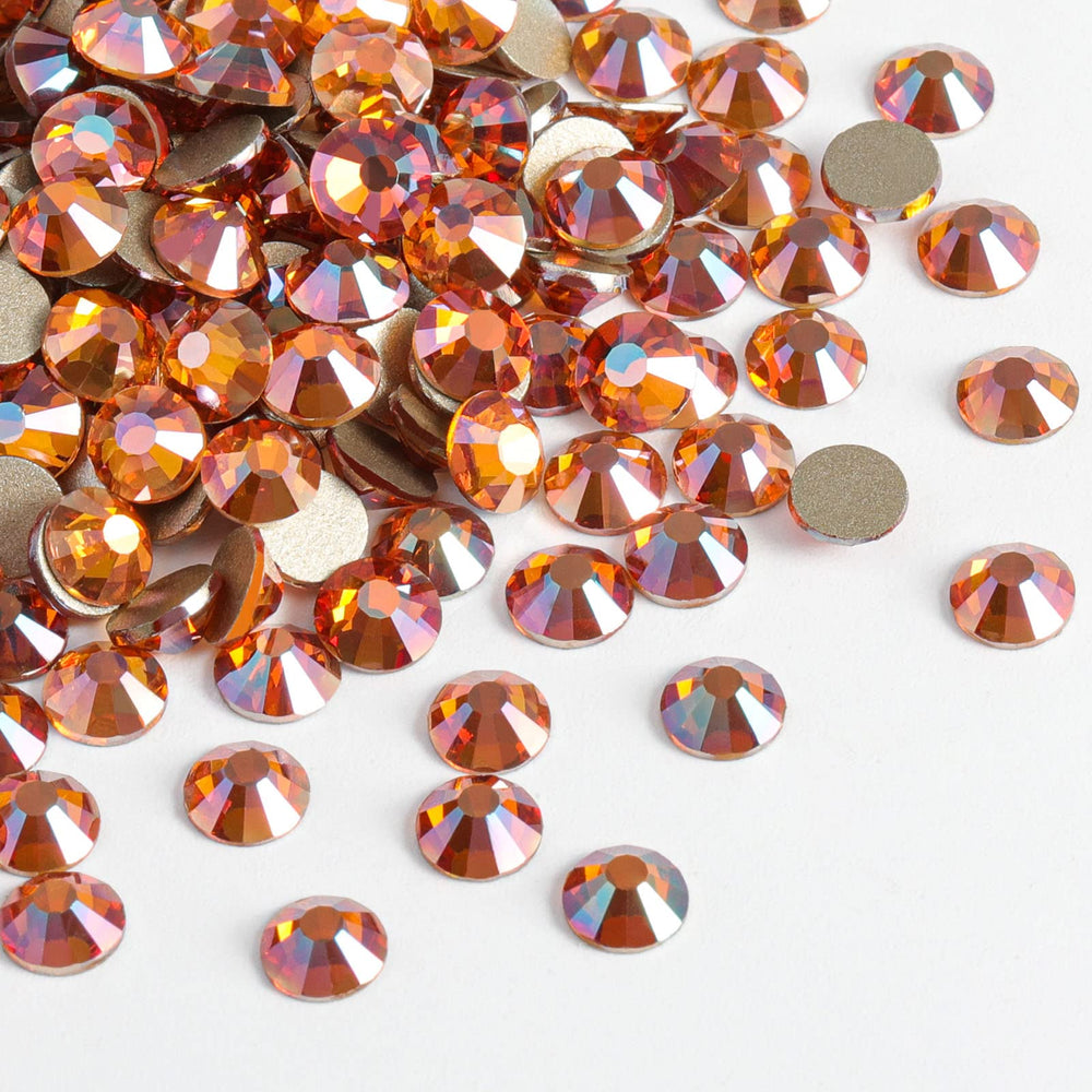 Beadsland amber flatback rhinestones SS20 for crafts and embellishment