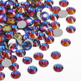 BEADSLAND blue volcano rhinestones SS20 flatback close-up for nail art and crafts