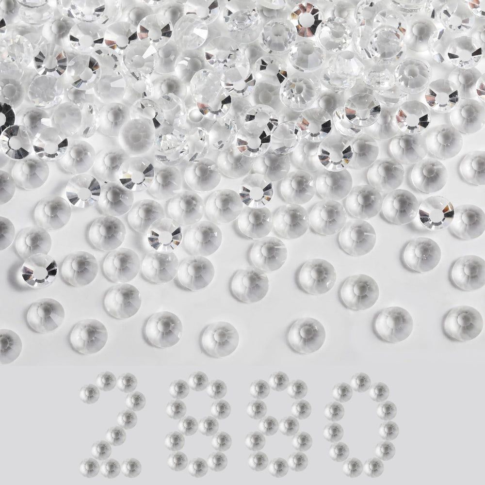 Beadsland flatback rhinestones bulk crystal sparkle for nails and crafts