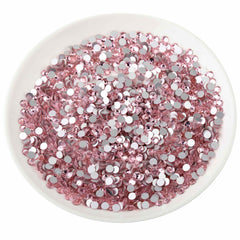 Beadsland light pink rhinestones shine on clothing, bags, and phone decorations.