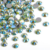 Beadsland Peridot AB flatback rhinestones for nail art sparkle