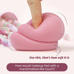 BEAKEY latex-free makeup sponge gentle on sensitive skin for even coverage