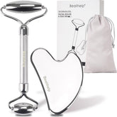 Bealihelp stainless steel face roller for daily use with a cooling sensation.