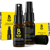 The Beard Club derma roller replacement head 0.3mm close-up highlights durable titanium needles for longevity.