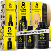 The Beard Club Growth Oil bottle ready for daily beard nourishment and skin care.