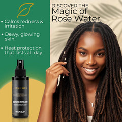 Beard Gains Lion Locs Rosewater Spray ingredients highlight natural rose water