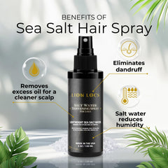 Lion Locs texture mist provides easy separation for flexible styling.