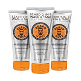 Beard Guyz 2-in-1 beard wash bottle pour for deep cleansing.