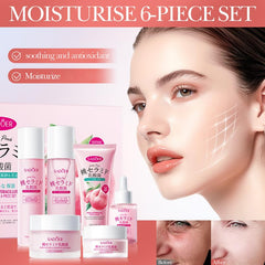 BeauBase Peach Serum dropper; lightweight hydration that absorbs quickly.