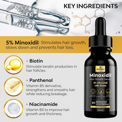 Beaueli biotin serum nourishes thinning strands and reinforces hair structure.