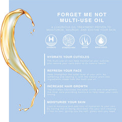 BEAUTE DE PROVENCE Forget Me Not oil on the face provides gentle application.
